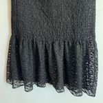 Black Lace Ruffle Hem‎ Dress, Coquette, Goth, Y2K, Romantic, Lolita, Medium Photo 3