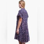 Isabel Marant  Etoile 42 US 10 Tiered Mini Dress Floral Ruffles Flutter Sleeves Photo 1