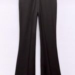 ZARA FLARED HIGH-WAISTED Flare Leg PANTS Black Size S NEW Photo 4