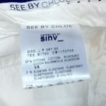 See By Chloe White Flare Bootcut Cotton Trousers Size 2 Chic & Versatile Photo 11