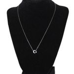 925 Sterling Silver Crescent Moon & Star Necklace Photo 0