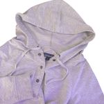 Patagonia  Womens M Organic Cotton‎ Necessity Hooded Pullover Henley Terry Gray Photo 1