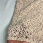 Vera Wang Princess  Cream Lace Sleeveless Blouse with Peter Pan Collar Photo 5