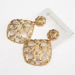 Kendra Scott Natalie Gold Statement Earrings in Gold Photo 3
