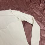 Boutique White Sweetheart Neck Sweater Photo 4