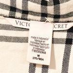 Victoria's Secret Size Medium Pink Plaid Short Sleeve Button Front Sleep Pajama Photo 2