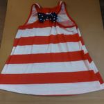 Mon Ami American Flag Striped Racerback Tank Americana Classic Festival USA N/S Red Photo 4