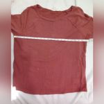 Loft  Women large orange‎ tie up sleeves sweatshirt Photo 4