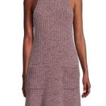 Free People  Claude Mockneck Mini Knit Dress Brandy Wine NWT in Medium Photo 0