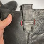 Tommy Hilfiger black leather harness boots size 7.5 Photo 2