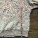 Modcloth White Fluffy Confetti Sweater S Photo 1