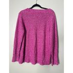 Avenue  Women Sweater 18/20 Pink Heathered Knit Pullover Cable Knit Fisherman Photo 2