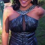 Metallic Silver Prom Dress Size 4 Photo 6