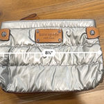Kate Spade New York Silver Puffer Wristlet Clutch Handbag Travel Women Bags Photo 9