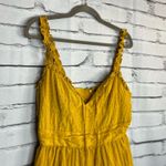 Forever 21  Yellow Sleeveless Mini Summer Dress L Zip Closure Trendy Sunshine Y2K Photo 2