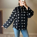 Disturbia: Black and White Blouse Size 10 Photo 0