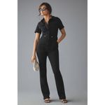 Good American Fit for Success Bootcut Jumpsuit in Black099 Size Medium Photo 10