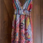 Fire Los Angeles Women’s Retro Multicolor Sleeveless Y2K Mini Dress Size Medium Photo 0