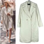 Ann Taylor Wool Blend Double Breasted Long Coat White Size S Photo 1