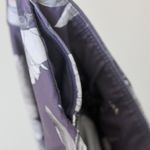 JoyLab  Dark Muted Purple Floral Athletic Performance Leggings Pocket Small Photo 5