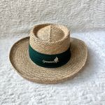 Vintage Summer Rules by Firethorn Straw Hat Bow Grenelefe Golf Tennis Resort FL Tan Photo 0