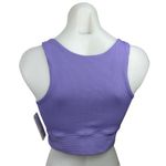 Year Of Ours NEW  Purple Ribbed Activewear Fitness Gym Crop Tank Sports Bra Top L Photo 1