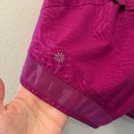 Athleta Mesh Racer Run Mid Rise Magenta Athletic Shorts Size XXS Photo 4