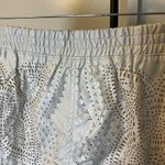 BLANK NYC 19. White Athletic Shorts Eyelet Elastic Waistband Size 31 Photo 3