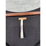 Free People ‎ Womens V-Neck Black Long Sleeve Sweater Tunic Dress M Photo 4