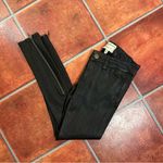 Current/Elliott  Lamb Leather Crop w/ Long Zip Black Skinny Pants Photo 4