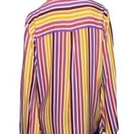 Tularosa  Women’s Size M Multi Color Striped Raquel Oversized Beach Shirt Photo 4