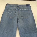 Hollister Y2K Low-rise Baggie Jeans Raw Hem Women's Size 14 Stretch Wide Leg Photo 4