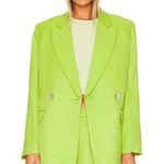 L'Academie Lime Green Boxy Blazer XS Oversized Retro 80s Designer Work $298 NEW Photo 0