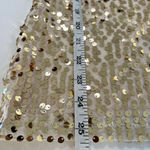 NWT Sequin Tank Top by Daniya Fits Medium Gold Metallic Sequins Sleeveless Party Photo 4
