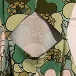 ZARA  Green Floral Mini Dress, Size S Photo 7