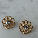 Lele Sadoughi Nwot  Elegant Gold Flower Earrings Photo 2