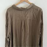 Tonle Neorculey Green Long Sleeve Tunic Shirt Top Blouse XXL Photo 3