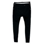 Athleta Small Leggings Stretch Elastic Waist Inner Drawstring Zip Pocket Black Photo 3