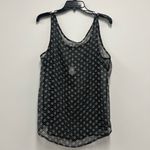 Old Navy  Women’s Sheer Black and White Floral Tank Top - Flowy.  Size: Large Photo 2