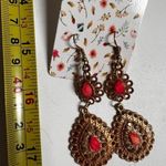 New Dangle gold coral earrings‎ fashion jewelry 2 inch 381001 Photo 3