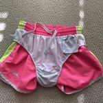 Tyler’s Hot Pink Yellow Athletic Running Shorts Lined Size Small Train Run EUC Photo 6
