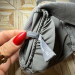 Aerie ‎ Bandeau Ribbed Button Front Gray Lounge Bra XL Bralette Comfy Adjustable Photo 4