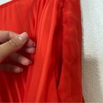 BCBGeneration Solid Orange Pleated Flowy Shorts Photo 3