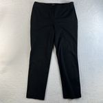 Talbots Size 12 Refined Bi-Stretch Tailored Straight Leg Pants Black Sliming Photo 1