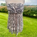 Torrid  GREY SNAKESKIN PRINT STRAPLESS BABYDOLL TUNIC Photo 7