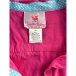 Quacker Factory Womens Pink Embroidered Button-Down Shirt 1X Photo 1