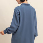 Double Zero Half Zip Scuba Mini Dress Photo 4