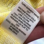 New York And Company Loose Fitting Boxy Style Yellow Short Sleeve Shirt Size Med Photo 9