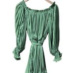 Baltic Born NEW Aubrey Off the Shoulder Pleated Mini Dress Green Large L NWT Photo 5