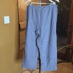 Victoria's Secret Victoria’s Secret Blue Houndstooth Waist Tie Pajama Pants Size Medium Photo 5